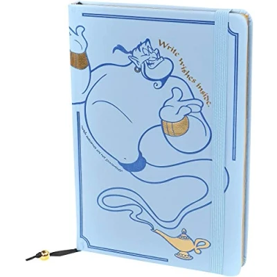Abbildung von Disney Aladdin (Write Wishes Here) A5 Premium Notizbuch, blau/schwarz/weiß