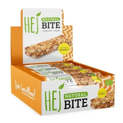 Abbildung von HEJ Natural Bite Organic (12x40g) Crunchy Peanut