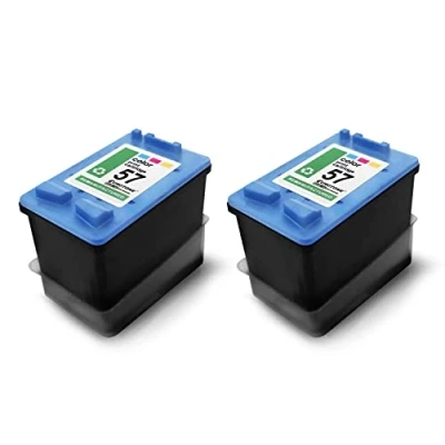 Abbildung von Eurotone 2X Patronen für HP PSC 1215 1219 1340 2210 2405 2410 2550 ersetzt 57 CMY