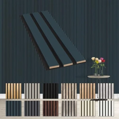 Abbildung von Hexim Wanddekoobjekt Ocean (Akustikpaneele Musterstück flexible Lamellenwand Holz MDF Wandpaneele Lamellenverkleidung Wandverkleidung Innendekoration schalldämmend (Ocean AP04 / APH04 Musterstück)
