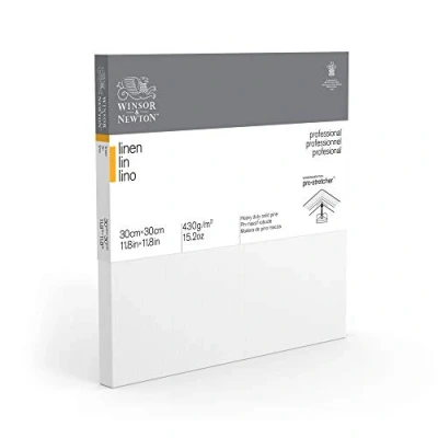Abbildung von Winsor &amp; Newton 6204001 Professional Keilrahmen aus Leinen, 465 g/m², 3 fach grundiert, mittlere Körnung, ideal für die Ölfarben und Acrylfarben 100 x cm