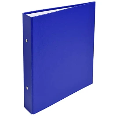 Abbildung von Exacompta 51070E Ringbuch DIN A5 aus starkem Karton mit Kunststoffbezug außen 2 O Ring Mechanik 40mm breit 1 Stück Zufallsfarbe ideal für Schule und Büro Ringhefter Ringordner Ringbuchordner