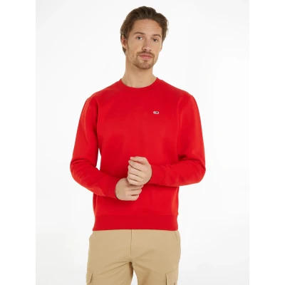 Abbildung von Tommy Jeans Regular NECK Sweatshirt, Herren, Größe: 54, Deep crimson