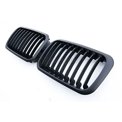 Abbildung von Kühler Sport Front Rippen Grill Schwarz Matt Set Passend für E36 91 96