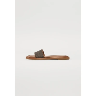 Abbildung von Michael Kors DANA Slide Hausschuh, Damen, Größe: 41, Brown Schuhe