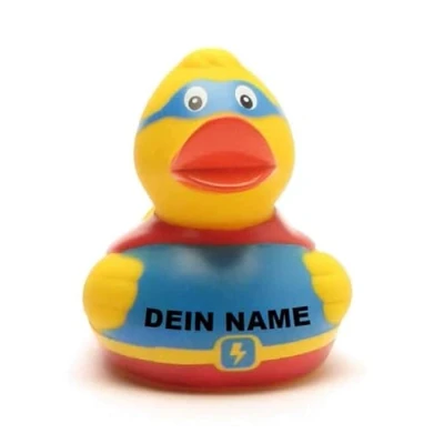 Abbildung von Badeente personalisierbar (Superduck Ente)