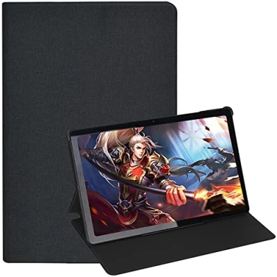 Abbildung von AKNICI Hülle für CHUWI HiPad Max Tablet 10.36 Zoll, Ultra Dünn PU Leder Hart Rückseite Abdeckung Klappständer Schutzhülle Auto Schlafen Wachen (Schwarz)