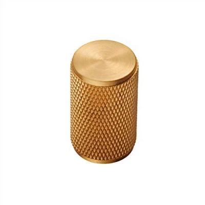 Abbildung von Carlisle Brass Möbelknauf Rund &quot;Knurled&quot; Satin Messing