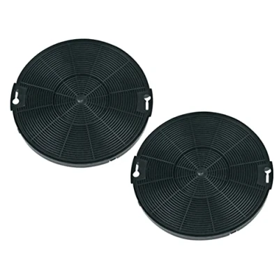 Abbildung von Aktivkohlefilter Kohlefilter rundes Set Dunstabzugshaube wie Typ EFF75 Alternativ Electrolux AEG 4055093712 Faber 112.0067.944 Franke 112.0067.942 auch Zanussi Zanker Progress efc efg pdp zkp zhg zhc