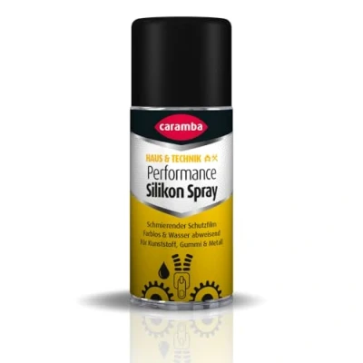 Abbildung von Caramba Performance Silikon Spray (100 ml) Silikonspray schützt, pflegt und schmiert in nur einem Arbeitsgang farbloses geruchsarmes Schmiermittel für Metall, Kunststoff Gummi