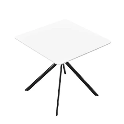 Abbildung von [en.casa] Esstisch Weiß 78x78x75cm Küchentisch Esszimmertisch Besprechungstisch Konferenz Tisch