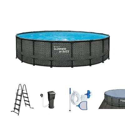 Abbildung von SummerWaves Framepool &quot;Elite&quot;, (Set, 7 tlg.), ØxH: 488x122 cm