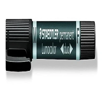 Abbildung von STAEDTLER Lumocolor Permanent Marker duo, schwarz