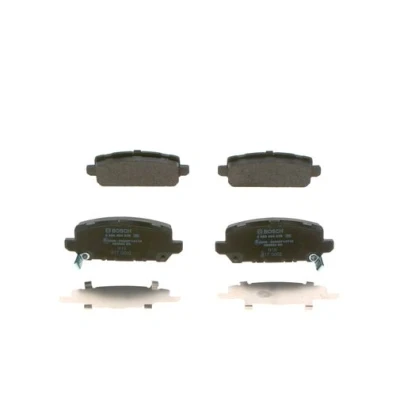 Abbildung von BOSCH 0 986 494 838 Bremsbelagsatz Low Metallic mit integriertem Verschleißwarnkontakt, akustischer Verschleißwarnung Anti Quietsch Blech