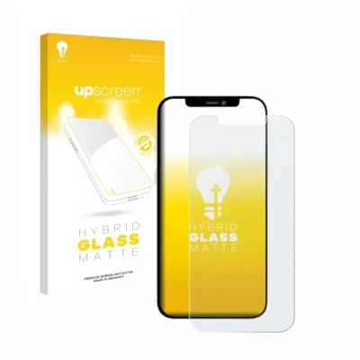 Abbildung von upscreen Entspiegelungs Schutzglas für Apple iPhone 12 Pro Max Schutzfolie Matt, Glas Folie [mattierend, 9H Panzerschutz, Anti Fingerprint]