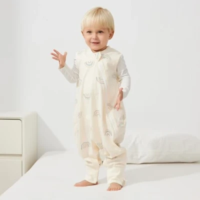 Abbildung von Duomiaomiao Baby Schlafsack Sommer, mit füßen 0.5 tog, Dünne Sommer füßen, 100% Baumwolle Kinder