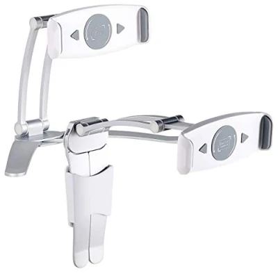 Abbildung von Callstel iPad Halter: 2er Set Tisch Ständer und Wand Halter kompatibel mit Tablet PCs bis 12,9&quot; (Halterungen, Wandhalterung Tablet, Schwanenhals)