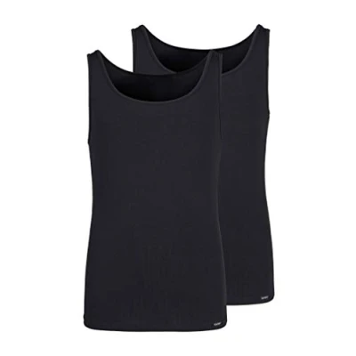Abbildung von Skiny 2 PACK Unterhemd/shirt für Kinder, Größe: 152, Black