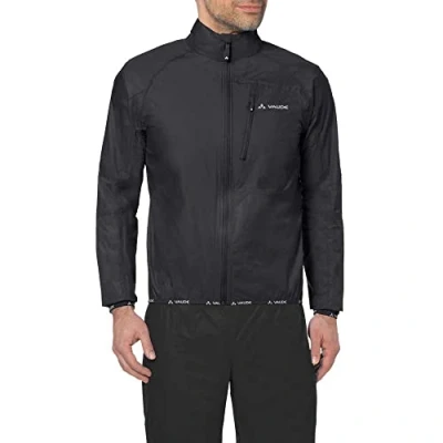 Abbildung von Vaude DROP III Regenjacke / wasserabweisende Jacke, Herren, Größe: Small, Black uni