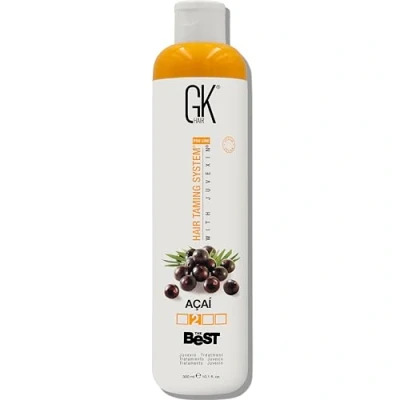Abbildung von GK Hair Global Keratin The Best ACAI (33.8 Fl Oz/1000ml) Vegan Smoothing Treatment Professional Brazilian Complex Blowout Straightening For Silky Smooth Frizz Free Formaldehyde