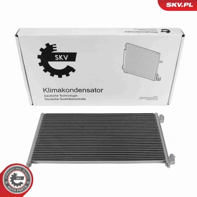 Abbildung von ESEN SKV 86SKV567 Klimakondensator ohne Trockner Aluminium 605mm FIAT: Punto II Schrägheck, Doblo I Kombi, Cargo