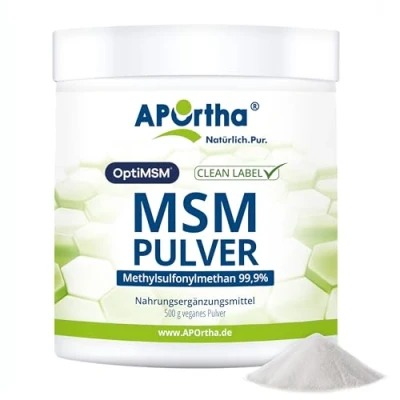 Abbildung von APOrtha® OptiMSM® MSM Pulver veganes 500 g