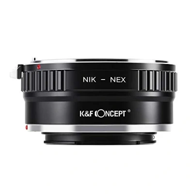 Abbildung von K&amp;F Concept Nikon AI NEX Fit Objektivadapter,Adapter Ring,Sony Adapter,Objektiv Adapterring für Objektiv auf Sony E Mount Kamera
