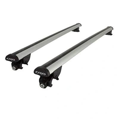 Abbildung von Farad Beamar Aluminium Dachträger für Audi A6 Avant (C7) von 2012 bis 2018 mit integrierter Dachreling