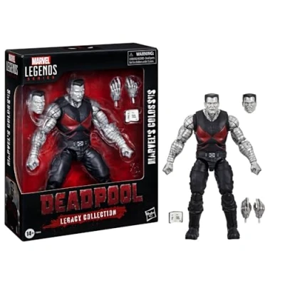 Abbildung von Marvel Legends Series Marvel’s Colossus, Deadpool Legacy Collection Deluxe Action Figur zum Sammeln, Figuren Skala 15 cm, Silver