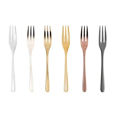 Abbildung von Sambonet Taste Edelstahl/PVD Mix Kuchengabeln Set 6