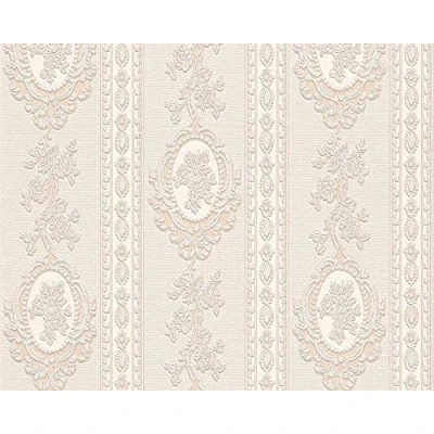 Abbildung von living walls Schaumtapete &quot;Belle Epoque 1861&quot;, Streifen Tapete Barock Metallic