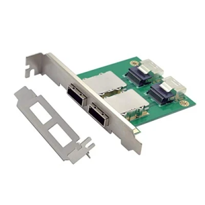 Abbildung von Chenyang Mini SAS 2 SFF 8088 auf 8087 HD Datenserver Konverter Adapter mit Halterung