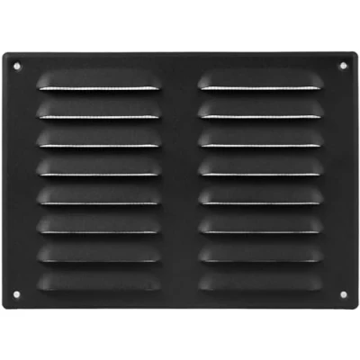 Abbildung von 26 x 19 cm Anthrazit Lüftungsgitter Qualitätsrückluftgitter für Decke und Seitenwand HVAC mit Schutzgitter (260 190 mm)