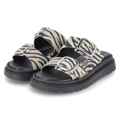 Abbildung von Tamaris Pantolette flach, Damen, Größe: 42, Zebra Schuhe