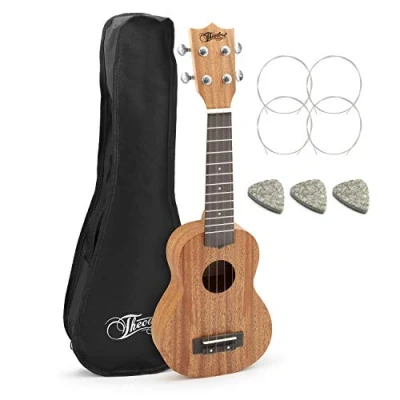 Abbildung von Theodore T SU01 NT Sopran Ukulele Mahagoni inkl. Gigbag, Filzplektrum und Ersatzsaiten