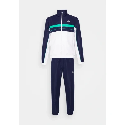 Abbildung von Sergio Tacchini Zelma Tracksuit Trainingsanzug, Herren, Größe: Medium, Navy/white/peacock green