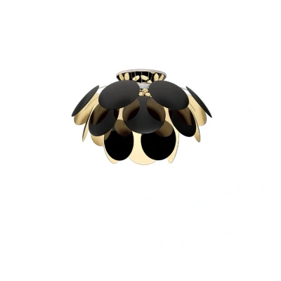 Abbildung von MARSET Discocó Deckenlampe Ø 53 cm schwarz/gold