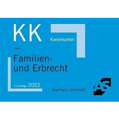 Abbildung von Karteikarten Familien und Erbrecht (Karteikarten Zivilrecht)
