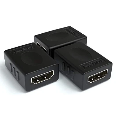 Abbildung von JAMEGA HDMI Verlängerung 3er Pack zu Kopplung Adapter Buchse 1080p Full HD 4K Ultra Vergoldete Kontakte