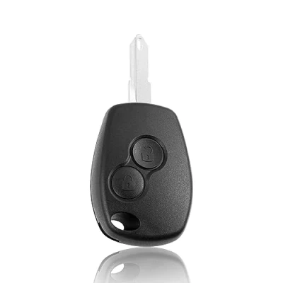 Abbildung von Autoschlüssel Gehäuse kompatibel mit Renault Clio Kangoo Master Modus Twingo Dacia Dokker Duster Lodgy Logan Sandera Stepway Auto Schlüsselgehäuse Pilot Fob 2 Tasten