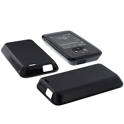 Abbildung von foto kontor Hülle kompatibel mit Dexcom G7 Tasche Gummi TPU Schutzhülle schwarz