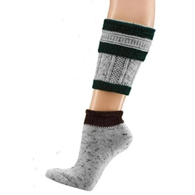 Abbildung von TippTexx 24 Trachtensocken 1 Paar Herren Trachtenstrümpfe Loferl 2teilig Wadenwärmer + Socken