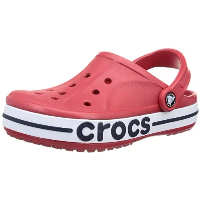 Abbildung von Crocs Bayaband Clogs für Damen und Herren mit Fersenriemen sicheren Halt 42 43 EU Pepper/Navy