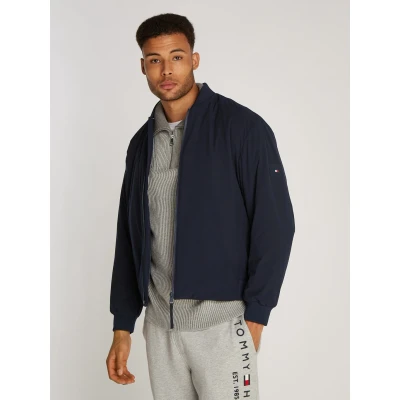 Abbildung von Tommy Hilfiger TECH Bomberjacke, Herren, Größe: Large, Desert sky