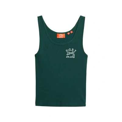 Abbildung von Superdry Athletic Essential Top, Damen, Größe: 40, Dark pine green