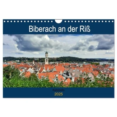 Abbildung von Biberach an der Riß (Wandkalender 2025 DIN A4 quer), CALVENDO Monatskalender