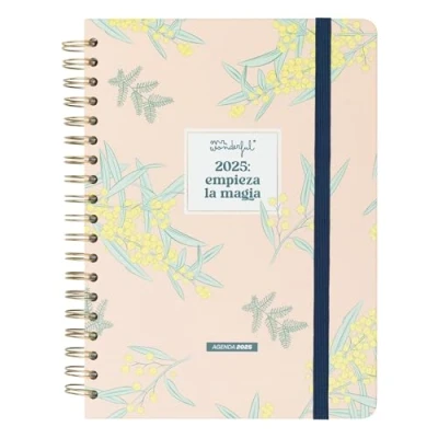 Abbildung von Mr. Wonderful Office Kalender 2025, extra groß, Wochenansicht, 8 Blatt Aufkleber und Haftnotizblock mit Formen