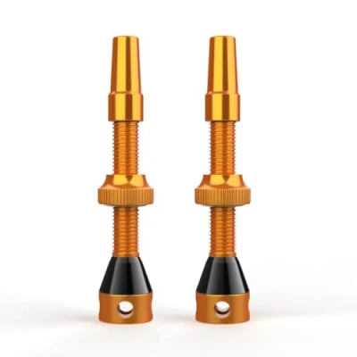 Abbildung von Shredr. Tubeless Ventile Set, orange Presta Für Schlauchlos Reifen Superleichtes Alu, eloxiert, französisches Ventil Normale Felgen…