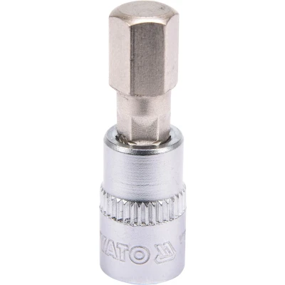 Abbildung von YATO YT 04375 Steckschlüsseleinsatz DIN3120 8mm Chrom Vanadium Stahl, Werkzeugstahl