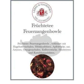 Abbildung von Lerbs &amp; Hagedorn, Früchte Tee Feuerzangenbowle 250g (ca. 21 Liter) Hagebuttenschalen, Hibiskusblüten, Apfelstücke, Orangenschalen